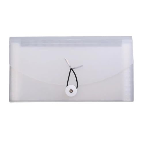 Ordner Organizer 13 Taschen, Karten- und Tickethalter, Organizer, Bürobedarf, B6 PP-Aktenordner, Dokumententasche, Quittungsdatei, Erweiterungsbrieftasche, Rechnungsordner Bürobedarf(Transparent) von CJHFR472SG