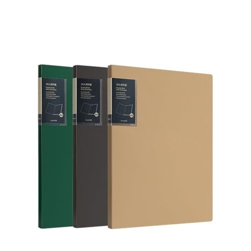 Ordner Organizer 3 Stück A4-Ordner mit transparenten Einlagen, 30 Seiten, PP-Datenbuch, mehrschichtiger Vertragsdokumenten-Organizer Bürobedarf von CJHFR472SG