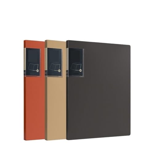 Ordner Organizer 3 Stück PP-Ordner im A4-Format mit transparenten Einlagen, 30-seitiges Datenbuch, mehrschichtiger Vertragsdokumenten-Organizer Bürobedarf(Multi-colored) von CJHFR472SG