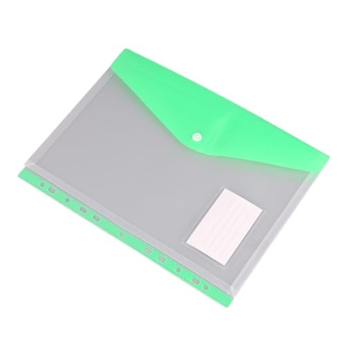 Ordner Organizer Mehrzweck-transparente Dokumentenaufbewahrung, gefrostete Tasche, Aktentasche, Papierbeutel, Ordner for Büro und Zuhause Bürobedarf(Green) von CJHFR472SG