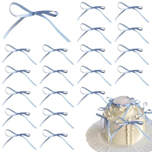 Tortenaufsatz mit Schleife, Polyester, Vintage-Stil, Schleife, Kuchendekoration, Happy Birthday-Schild, Cupcake-Topper für Hochzeit, Geburtstag, Party, Geschenkverpackung Tortenaufsatz mit Schleife, Polyester, Vintage-Stil, Schleife, Kuchendekoration, Happy Birthday-Schild, Cupcake-Topper für Hochzeit, Geburtstag, Party, Geschenkverpackung von CJKDXDH
