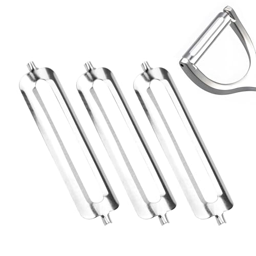 3 Stück Sparschäler Ersatzwerkzeuge, passend für Tupperware Schäler, Sparschäler für Tupper sind geeignet für Spargel, Kartoffeln, Karotten und andere Lebensmittel, 5,6 cm lang und 1,3 cm breit von CJMUQHEHH