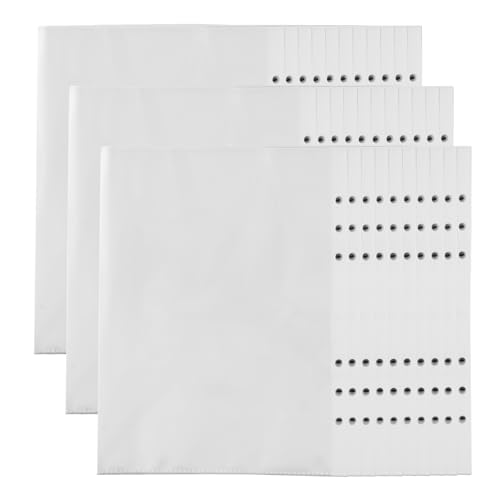 32 Stück A5 Klarsichthüllen, A5 Fotoalbum Karten Ersatzkern, Klarsichthülle Ordnertasche, Broschürenhülle Wirtschaftliche Reißverschlusslose Umschlag-Ordnertasche, 6 Loch Ordner Klarsichtschutzhülle von CJMUQHEHH