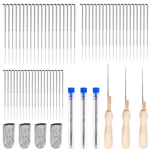 70Pcs Filznadeln Set für Anfänger 3 Größen Filzen Nadeln,Filznadeln zum Trockenfilzen Set mit Punch Needle, Filznadeln zum Trockenfilzen mit Filzen Werkzeug Flaschen Fingerschutz für Hobbyisten Profis 70Pcs Filznadeln Set für Anfänger 3 Größen Filzen Nadeln,Filznadeln zum Trockenfilzen Set mit Punch Needle, Filznadeln zum Trockenfilzen mit Filzen Werkzeug Flaschen Fingerschutz für Hobbyisten Profis von CJMUQHEHH