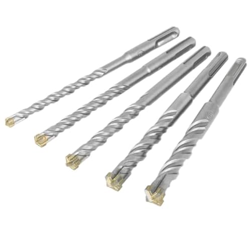 SDS Plus Bohrer Set 6mm x 160mm, 3 Teiliges Betonbohrer 6mm Set, Profi Steinbohrer 6mm Bohrer mit 4 Schneiden, langlebiger SDS Bohrer für Stein, Beton, Ziegel, Mauerwerk und Schlagbohrmaschinen von CJMUQHEHH
