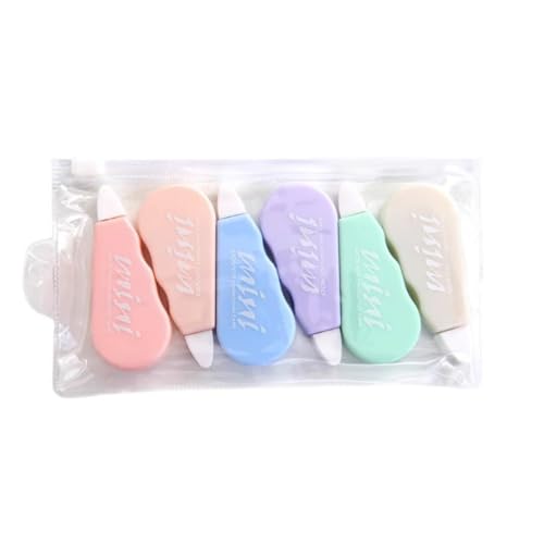 CJZZ 6 Stück Korrekturroller Mini Pocket Mouse,korrekturroller mini,korrekturmaus, Mini Kompakt Korrekturband Roller für Büro Schule CJZZ 6 Stück Korrekturroller Mini Pocket Mouse,korrekturroller mini,korrekturmaus, Mini Kompakt Korrekturband Roller für Büro Schule von CJZZ
