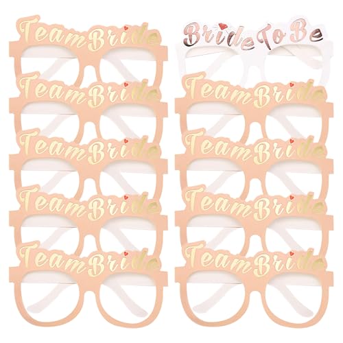 CKCSHI 10 Stück Junggesellinnenabschied-Gläser, Junggesellinnenabschied-Gläser, 1 weiße Brille für die zukünftige Braut und 9 Champagner-Team-Brautgläser für Brautparty-Requisiten, CKCSHI 10 Stück Junggesellinnenabschied-Gläser, Junggesellinnenabschied-Gläser, 1 weiße Brille für die zukünftige Braut und 9 Champagner-Team-Brautgläser für Brautparty-Requisiten, von CKCSHI
