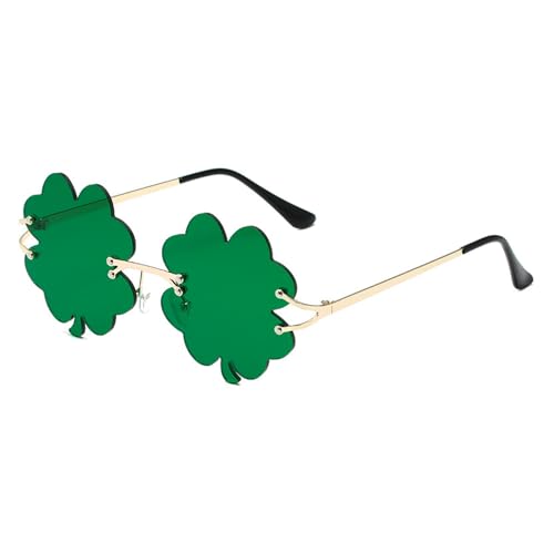 CKCSHI St. Patricks Day Brille, Kleeblatt-Sonnenbrille, St. Patrick's Day irische Sonnenbrille, St. Patrick's Day Brille, grün, St. Patrick's Day Irish Shamrock Sonnenbrille für Damen, Herren, Kinder, CKCSHI St. Patricks Day Brille, Kleeblatt-Sonnenbrille, St. Patrick's Day irische Sonnenbrille, St. Patrick's Day Brille, grün, St. Patrick's Day Irish Shamrock Sonnenbrille für Damen, Herren, Kinder, von CKCSHI