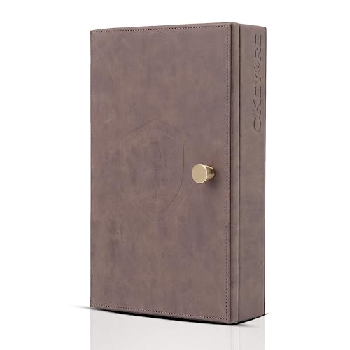 CKEYURE Premium XL Braun PU Leder Faraday Box für Autoschlüssel Wandmontage mit Magnetverschluss | Anti-Diebstahl-Autoschlüssel Signalblocker Box | Faraday-Käfig | RFID-Box & Signalblockierbox für CKEYURE Premium XL Braun PU Leder Faraday Box für Autoschlüssel Wandmontage mit Magnetverschluss | Anti-Diebstahl-Autoschlüssel Signalblocker Box | Faraday-Käfig | RFID-Box & Signalblockierbox für von CKEYRE