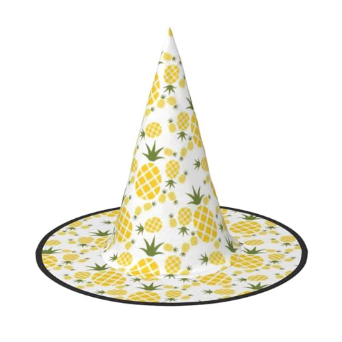 CKGODGF Ananas, Druck-Zauberer, Magier-Kostüm-Zubehör, Halloween-Vollhut, geeignet für Party-Rollenspiele, 1 Stück von CKGODGF