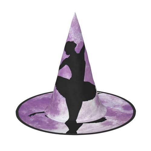 CKGODGF Ballerina-Tanz-Druck, Zauberer-Kostüm-Zubehör, Halloween-Vollhut, geeignet für Party-Rollenspiele, 1 Stück von CKGODGF