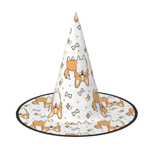 CKGODGF Hunde-Zauberer, Zauberer-Kostüm-Zubehör, Halloween-Vollhut, geeignet für Party-Rollenspiele, 1 Stück von CKGODGF