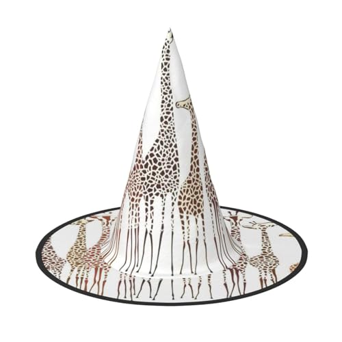 CKGODGF Niedlicher Cartoon-Giraffen-Druck, Zauberer-Kostüm-Zubehör, Halloween-Vollhut, geeignet für Party-Rollenspiele, 1 Stück CKGODGF Niedlicher Cartoon-Giraffen-Druck, Zauberer-Kostüm-Zubehör, Halloween-Vollhut, geeignet für Party-Rollenspiele, 1 Stück von CKGODGF