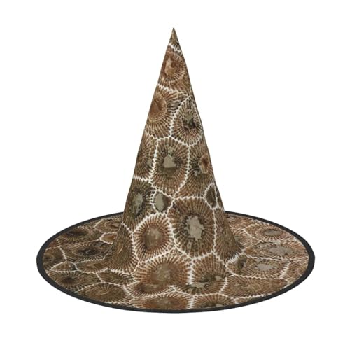 CKGODGF Petoskey Zauberer mit Steindruck, Zauberer-Kostüm-Zubehör, Halloween-Vollhut, geeignet für Party-Rollenspiele, 1 Stück von CKGODGF