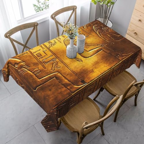 CKGODGF Rechteckige Tischdecke mit ägyptischem Hieroglyphen-Druck, geeignet für den Innen- und Außenbereich, auch für den täglichen Gebrauch geeignet CKGODGF Rechteckige Tischdecke mit ägyptischem Hieroglyphen-Druck, geeignet für den Innen- und Außenbereich, auch für den täglichen Gebrauch geeignet von CKGODGF