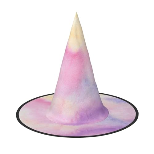 CKGODGF Regenbogen Druck-Zauberer, Magier-Kostüm-Zubehör, Halloween-Vollhut, geeignet für Party-Rollenspiele, 1 Stück von CKGODGF