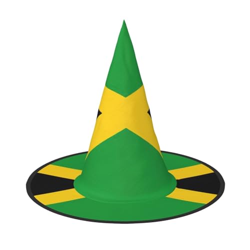 CKGODGF Zauberer mit Jamaika-Flagge, Zauberer-Kostüm-Zubehör, Halloween-Vollhut, geeignet für Party-Rollenspiele, 1 Stück von CKGODGF