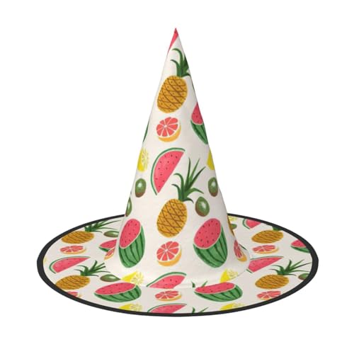 CKGODGF Zauberer mit tropischen Früchten, Zauberer-Kostüm-Zubehör, Halloween-Vollhut, geeignet für Party-Rollenspiele, 1 Stück CKGODGF Zauberer mit tropischen Früchten, Zauberer-Kostüm-Zubehör, Halloween-Vollhut, geeignet für Party-Rollenspiele, 1 Stück von CKGODGF