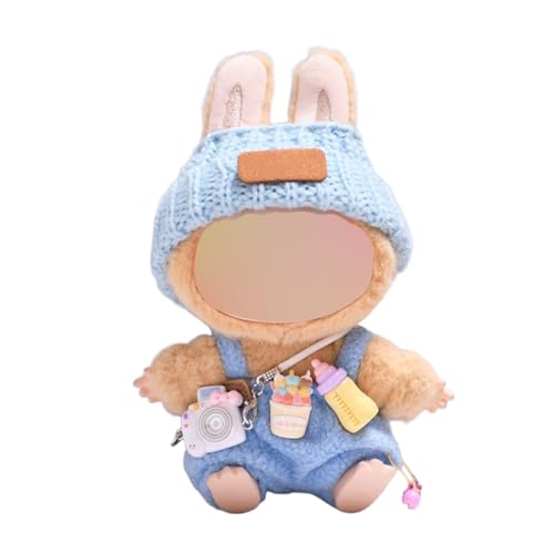 4 Stück Kleidung für Puppe, Puppenkleidung für 17cm Puppe Plüsch, 4 PCS Set Doll Clothes for 17cm Dolls Accessories, Niedlich Puppe Kleidung für Puppenzubehör(Keine Puppe) (Blau) von CKLHCFF