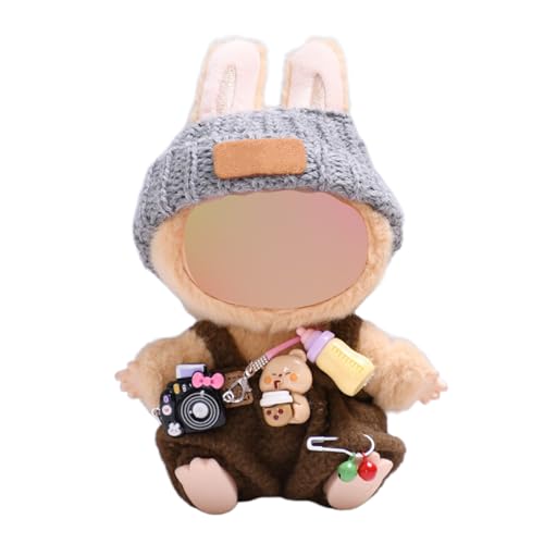 4 Stück Kleidung für Puppe, Puppenkleidung für 17cm Puppe Plüsch, 4 PCS Set Doll Clothes for 17cm Dolls Accessories, Niedlich Puppe Kleidung für Puppenzubehör(Keine Puppe) (Braun) von CKLHCFF