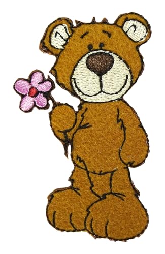 Aufnäher gestickt Patch Applikation zum Aufbügeln (Teddybär3) von CKM