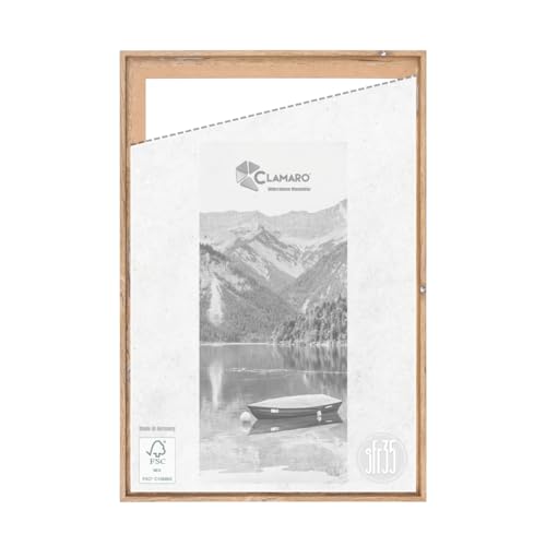 CLAMARO 'SFR35' Schattenfugenrahmen für 10x10 cm Keilrahmen | Eiche Altholz Silber | MDF-Holz Bilderrahmen für Keilrahmen Leinwände inkl. Aufhänger und Montagematerial CLAMARO 'SFR35' Schattenfugenrahmen für 10x10 cm Keilrahmen | Eiche Altholz Silber | MDF-Holz Bilderrahmen für Keilrahmen Leinwände inkl. Aufhänger und Montagematerial von CLAMARO