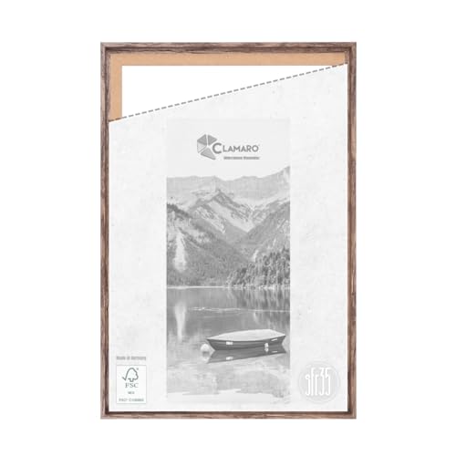 CLAMARO 'SFR35' Schattenfugenrahmen für 80x120 cm Keilrahmen | Eiche Dunkelbraun | MDF-Holz Bilderrahmen für Keilrahmen Leinwände inkl. Aufhänger und Montagematerial CLAMARO 'SFR35' Schattenfugenrahmen für 80x120 cm Keilrahmen | Eiche Dunkelbraun | MDF-Holz Bilderrahmen für Keilrahmen Leinwände inkl. Aufhänger und Montagematerial von CLAMARO