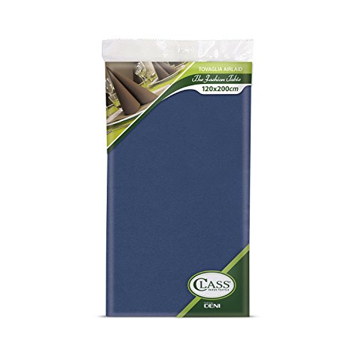 Class C1220 – 152 Airlaid Tischdecke, gefaltet, Papier, Blue, 200 x 120 x 0.1 cm von CLASS 10