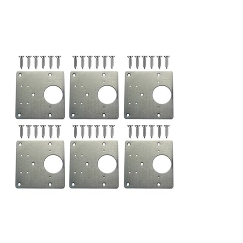 CLENEA 6PCS Schrank Scharnier Reparatur Platte Kit Scharniere Reparatur Schrank Tür Scharnier Montage Befestigungs Platten Mit Schrauben Möbel CLENEA 6PCS Schrank Scharnier Reparatur Platte Kit Scharniere Reparatur Schrank Tür Scharnier Montage Befestigungs Platten Mit Schrauben Möbel von CLENEA