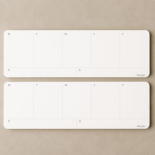 Wochenplaner-Block, wöchentliche To-Do-Listen-Notizblock, abreißbar, undatiert, Wochenplaner-Notizblock, (10,7 x 29,7 cm), dickes Premium-Papier mit Rückenstütze aus Karton, Wochenplaner, von CLEVER von CLEVER SIGNS
