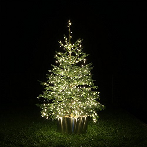 CLGarden 40 Meter LED Premium Weihnachtsbaum Beleuchtung warm weiß Lichterkette außen generalüberholt mit 5 Jahren Garantie von CLGarden