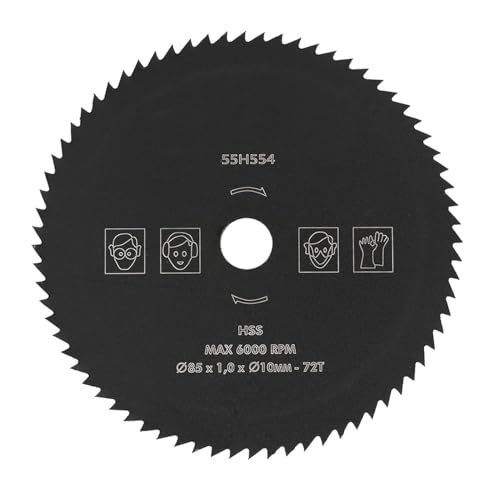 85 * 10 * 72T HSS Kreissägeblatt for Holz Kunststoff Metall, Hartmetall-Schneidblätter for elektrische Bohrer und Schleifmaschinen 85 * 10 * 72T HSS Kreissägeblatt for Holz Kunststoff Metall, Hartmetall-Schneidblätter for elektrische Bohrer und Schleifmaschinen von CLINGRE boutique shop uk