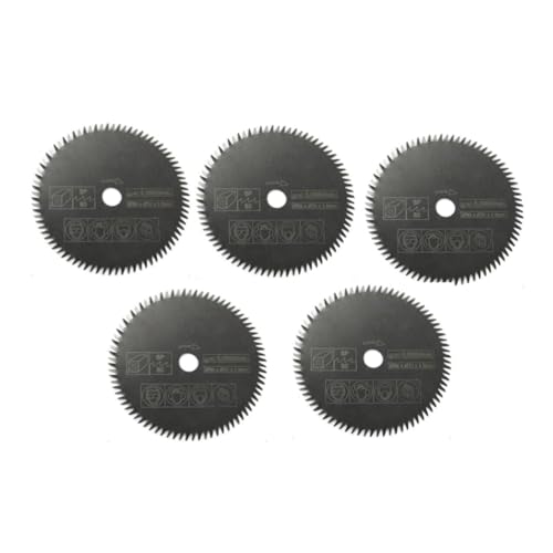 85 mm Mini-Kreissägeblatt, 80T Legierungs-Trennscheibe Holz-Metall-Trennscheibe Elektrowerkzeuge Zubehör(5pcs 85x10x1.5mm) von CLINGRE boutique shop uk