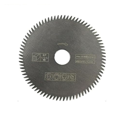 85 mm Mini-Kreissägeblatt, 80T Legierungs-Trennscheibe Holz-Metall-Trennscheibe Elektrowerkzeuge Zubehör(85x15x1.5mm) von CLINGRE boutique shop uk