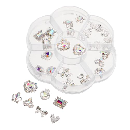 CLISPEED 1 Box Nagelkunst Zubehör Herz Strass Anhänger Herz Strasssteine Nagel Edelsteine Flache Rückseite CLISPEED 1 Box Nagelkunst Zubehör Herz Strass Anhänger Herz Strasssteine Nagel Edelsteine Flache Rückseite von CLISPEED