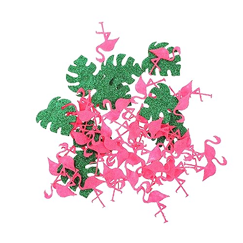 CLISPEED 1 Flamingo-Konfetti Gewichtetes Party Flamingo-Design Glitzerdekor Cocktail lei hawaii tischdeko celebration fotogeschenke Tischkonfetti verstreutes Konfetti Nicht gewebt von CLISPEED