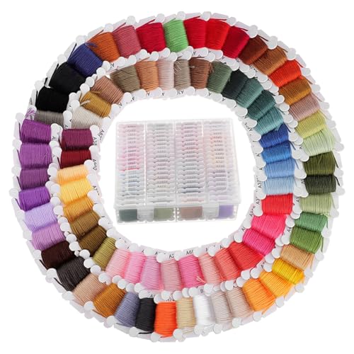 CLISPEED 1 Kasten 80 Stickgarn Produkt Garn Zum Sticken Nähen Vielfältig Herstellung Gewachst Bunt Baumwollfaden Stickerei Handnähgarn Faden Für Nähmaschine Kreuzstichfaden Polyesterfaden CLISPEED 1 Kasten 80 Stickgarn Produkt Garn Zum Sticken Nähen Vielfältig Herstellung Gewachst Bunt Baumwollfaden Stickerei Handnähgarn Faden Für Nähmaschine Kreuzstichfaden Polyesterfaden von CLISPEED