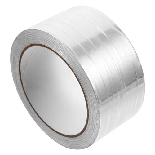 CLISPEED 1 Rolle Aluminium Klebeband Hitzebeständiges Dichtungsband aus Metall für Hvac Anwendungen Selbstklebendes Aluminiumfolienband für Isolierung und Reparatur CLISPEED 1 Rolle Aluminium Klebeband Hitzebeständiges Dichtungsband aus Metall für Hvac Anwendungen Selbstklebendes Aluminiumfolienband für Isolierung und Reparatur von CLISPEED
