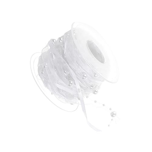 CLISPEED 1 Rolle Dekorative Perlenband für Hochzeiten Partys und Diy Projekte Weißes für Blumensträuße und Geschenkverpackungen Langlebig und Vielseitig Einsetzbar CLISPEED 1 Rolle Dekorative Perlenband für Hochzeiten Partys und Diy Projekte Weißes für Blumensträuße und Geschenkverpackungen Langlebig und Vielseitig Einsetzbar von CLISPEED