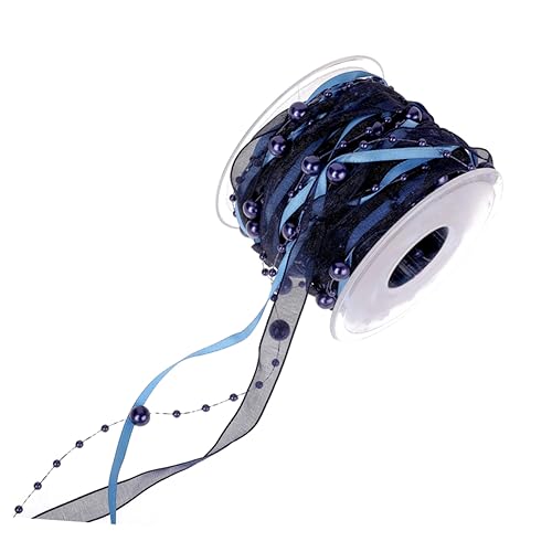 CLISPEED 1 Rolle Dekoratives Hochzeitsband mit Perlen Stilvolle für Hochzeit Party und Diy Projekte Blau für Blumensträuße und Bastelarbeiten CLISPEED 1 Rolle Dekoratives Hochzeitsband mit Perlen Stilvolle für Hochzeit Party und Diy Projekte Blau für Blumensträuße und Bastelarbeiten von CLISPEED