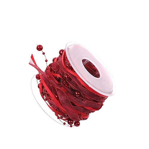 CLISPEED 1 Rolle Dekoratives Perlenband Weinrot und Partydekoration für Diy Bouquets und Wiederverwendbar Langlebig und Zuschneidbar CLISPEED 1 Rolle Dekoratives Perlenband Weinrot und Partydekoration für Diy Bouquets und Wiederverwendbar Langlebig und Zuschneidbar von CLISPEED