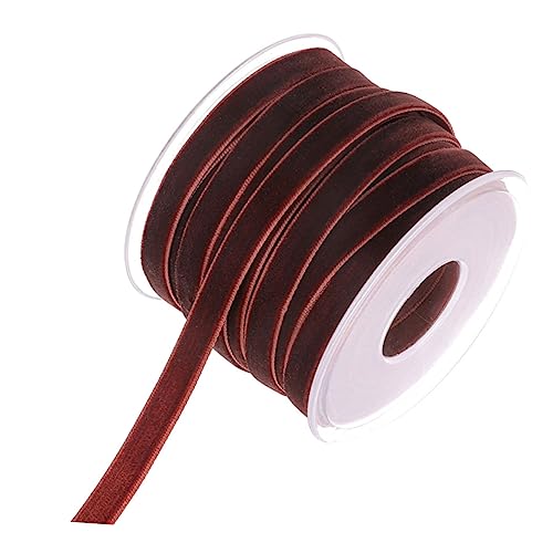 CLISPEED 1 Rolle Flockendes Geschenkband Dekorative Bänder für Party und Diy Projekte Hochwertige Stoffbänder für und Bastelarbeiten von CLISPEED