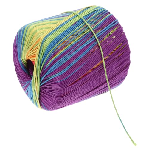 CLISPEED 1 Rolle Häkelgarn Baumwolle Garn Regenbogen klobig Fäden Garn basteln häkeln wolle FARBVERLAUFSGARN BUNT Baumwollhäkelgarn zum Häkeln Feines Regenbogengarn Garnpastellregenbogen CLISPEED 1 Rolle Häkelgarn Baumwolle Garn Regenbogen klobig Fäden Garn basteln häkeln wolle FARBVERLAUFSGARN BUNT Baumwollhäkelgarn zum Häkeln Feines Regenbogengarn Garnpastellregenbogen von CLISPEED