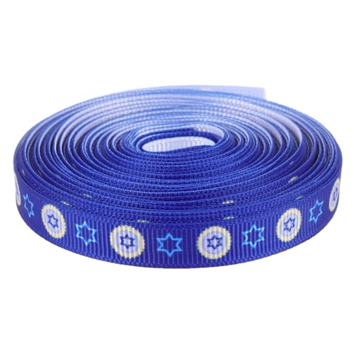 CLISPEED 1 Rolle Hochwertiges Hanukkah Geschenkband Dekoratives Verpackungsband für DIY Yards für Hochzeiten Bastelprojekte und Festliche Anlässe CLISPEED 1 Rolle Hochwertiges Hanukkah Geschenkband Dekoratives Verpackungsband für DIY Yards für Hochzeiten Bastelprojekte und Festliche Anlässe von CLISPEED