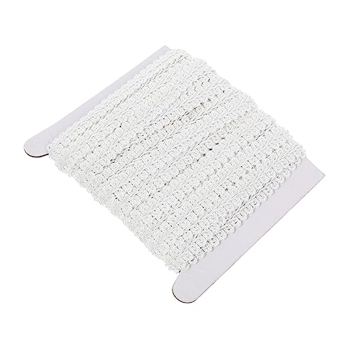 CLISPEED 1 Rolle wellige Spitze Gimpengeflecht für DIY Gimpengeflecht trimmen Stoffkante Vorhangausstattung Vorhangkanten Gardinenkanten selber machen Zopfbesatz Stoffband Polyester Weiß CLISPEED 1 Rolle wellige Spitze Gimpengeflecht für DIY Gimpengeflecht trimmen Stoffkante Vorhangausstattung Vorhangkanten Gardinenkanten selber machen Zopfbesatz Stoffband Polyester Weiß von CLISPEED