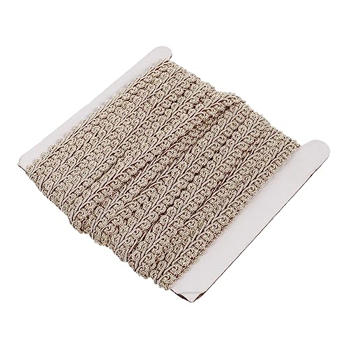CLISPEED 1 Rolle wellige Spitze dekorativer Zopfbesatz Gimp-Zopf Zierleiste zum Nähen Streifen Vorhänge Gardinenleiste selber machen Zierband nähen gewebter Gimpenzopfbesatz Polyester Beige CLISPEED 1 Rolle wellige Spitze dekorativer Zopfbesatz Gimp-Zopf Zierleiste zum Nähen Streifen Vorhänge Gardinenleiste selber machen Zierband nähen gewebter Gimpenzopfbesatz Polyester Beige von CLISPEED