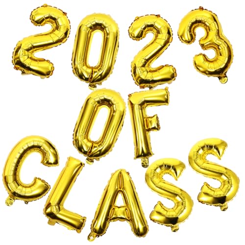 CLISPEED 1 Satz 2023 2023 Aluminiumfolienballon Willkommen Heliumtanks für Ballons Hochzeitsballons reminescence bodendeko Ballon der Klasse 2023 Luftballons für die Abschlussfeier Golden CLISPEED 1 Satz 2023 2023 Aluminiumfolienballon Willkommen Heliumtanks für Ballons Hochzeitsballons reminescence bodendeko Ballon der Klasse 2023 Luftballons für die Abschlussfeier Golden von CLISPEED