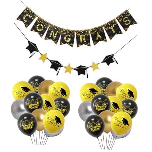 CLISPEED 1 Satz Ballons der Abschlusssaison rahmen Girlande Ballon-Helium Jumbo deckenverkleidung abschlussfeier Partyballons zur Abschlusssaison Abschlussballon zur Dekoration Papier von CLISPEED