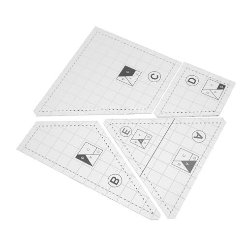 CLISPEED 1 Satz DIY Quilting Vorlage Set Transparente Quilting Lineale Teiliges Nähzubehör für Patchwork und Quilten für Nähprojekte und für Nähbegeisterte CLISPEED 1 Satz DIY Quilting Vorlage Set Transparente Quilting Lineale Teiliges Nähzubehör für Patchwork und Quilten für Nähprojekte und für Nähbegeisterte von CLISPEED