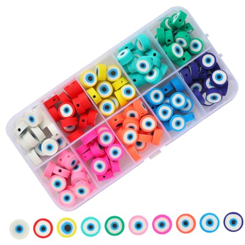 CLISPEED 1 Satz Evil Eye Perlen Set Bunte Schmuckperlen Für Diy Armbänder Und Leichte Und Langlebige Bastelperlen Für Kreative Projekte 150 Stück CLISPEED 1 Satz Evil Eye Perlen Set Bunte Schmuckperlen Für Diy Armbänder Und Leichte Und Langlebige Bastelperlen Für Kreative Projekte 150 Stück von CLISPEED